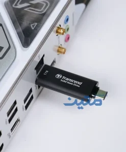 نمای نزدیک SSD اکسترنال ترنسند ESD310 با طراحی کوچک و سبک