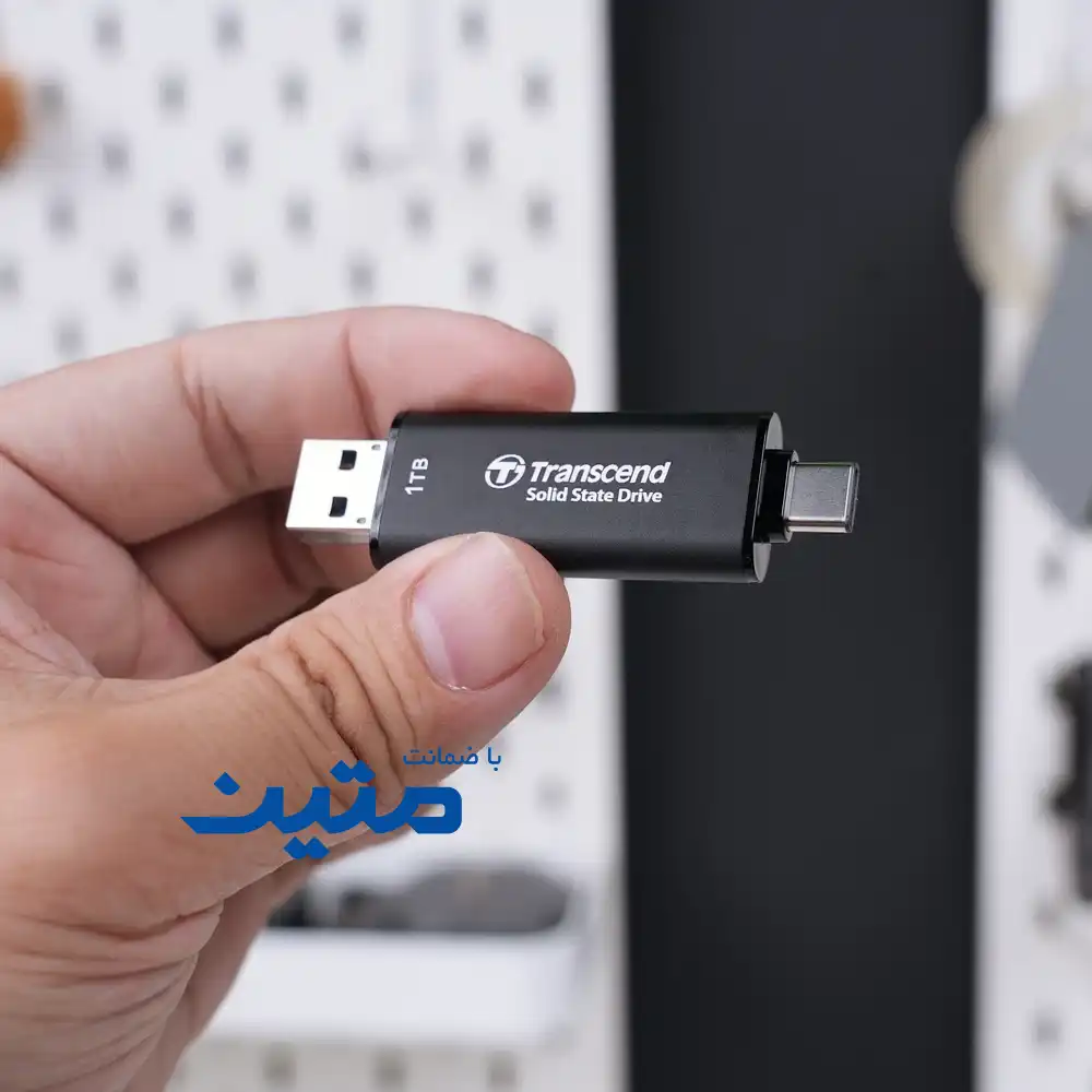 ESD310-7 SSD اکسترنال Transcend ESD310 مجهز به دو کانکتور USB-C و USB-A