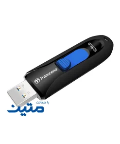نمای نزدیک کانکتور USB Type-A فلش مموری Transcend JetFlash 790 با مکانیزم کشویی