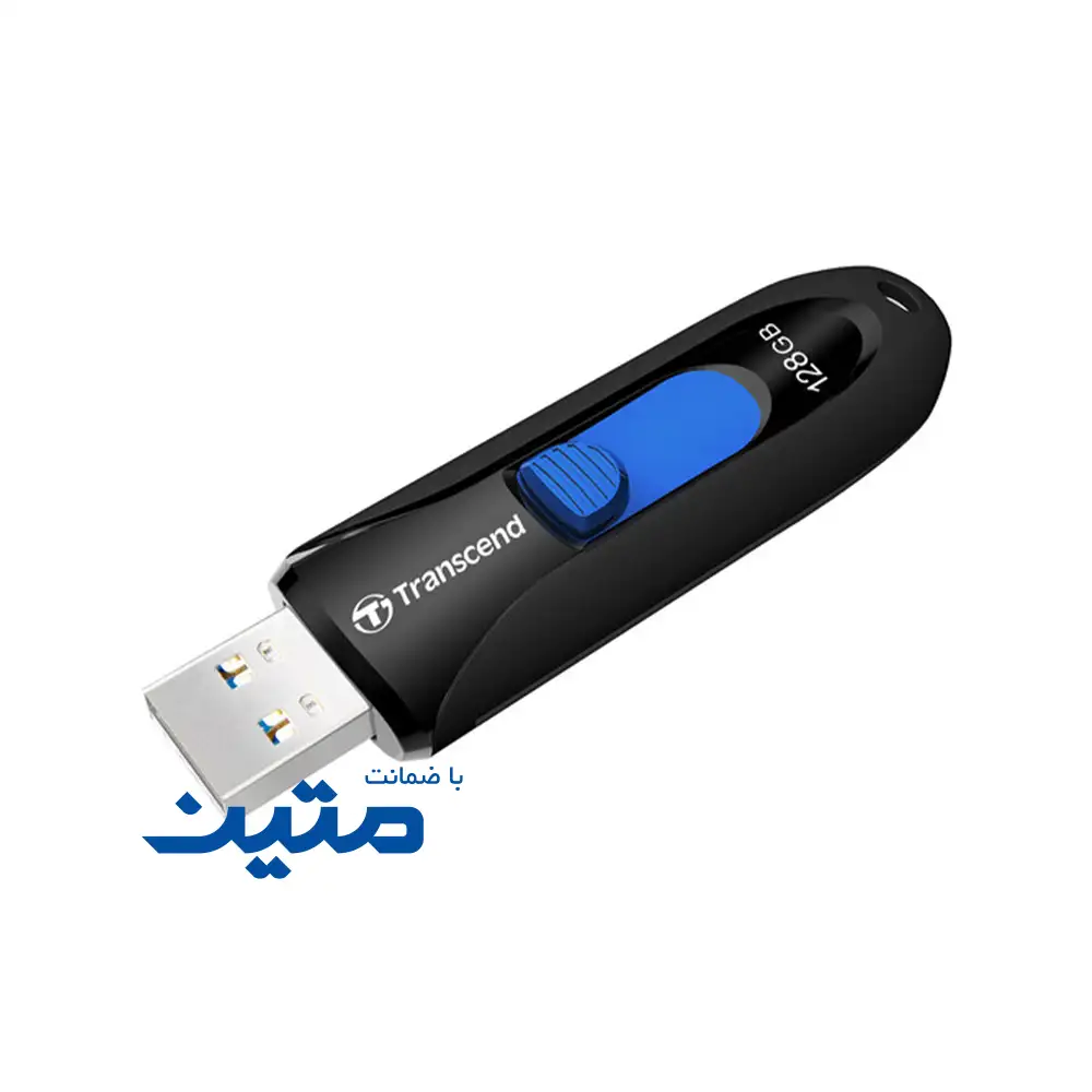 JetFlash 790-1 نمای نزدیک کانکتور USB Type-A فلش مموری Transcend JetFlash 790 با مکانیزم کشویی